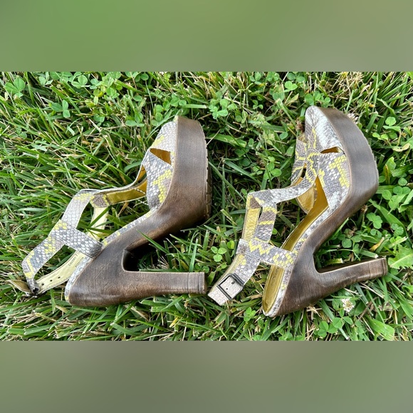 Carlos Santana!😎Platform Cavort snakeskin heels/size-7.5 - Picture 7 of 14